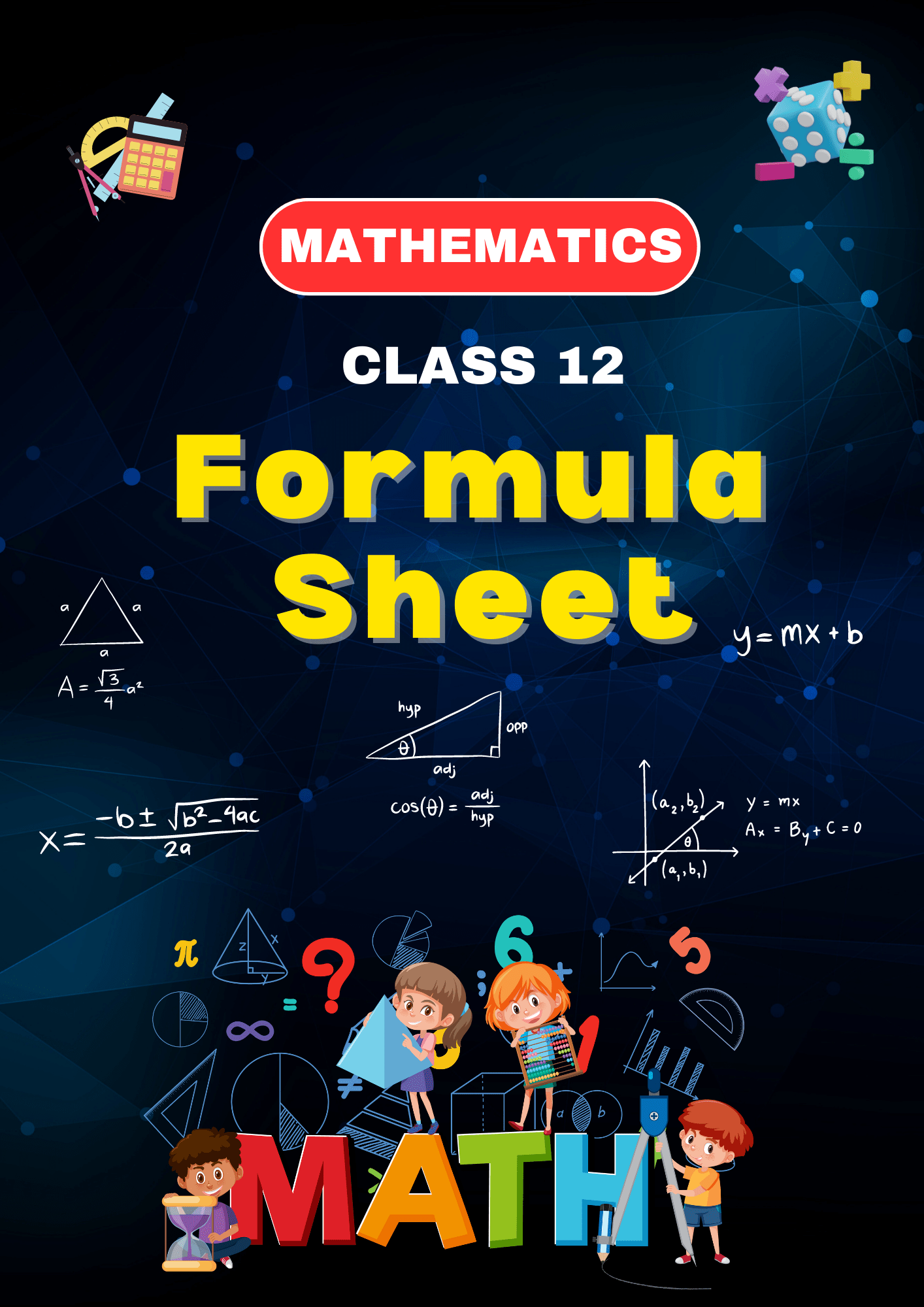 Class 12 Maths Formulas