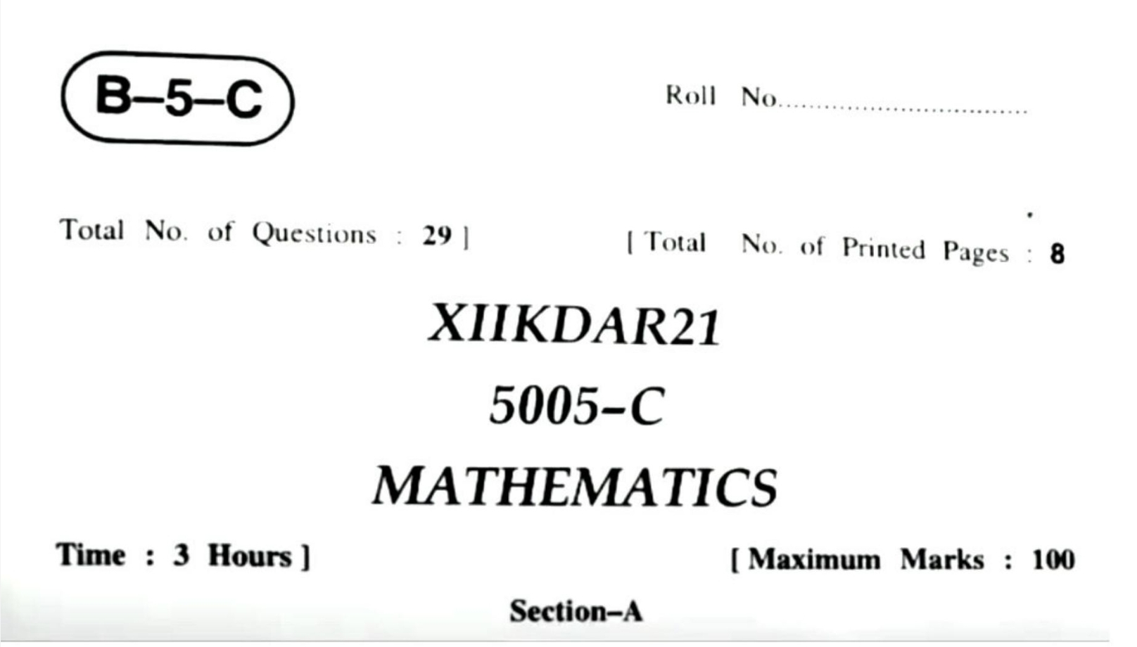 Jkbose previous year question paper 2021